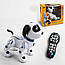 Дитяча інтерактивна собака 22 см "міні-акробат", з пультом керування, виконує команди, танцює, К16, фото 3