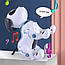 Дитяча інтерактивна собака 22 см "міні-акробат", з пультом керування, виконує команди, танцює, К16, фото 8