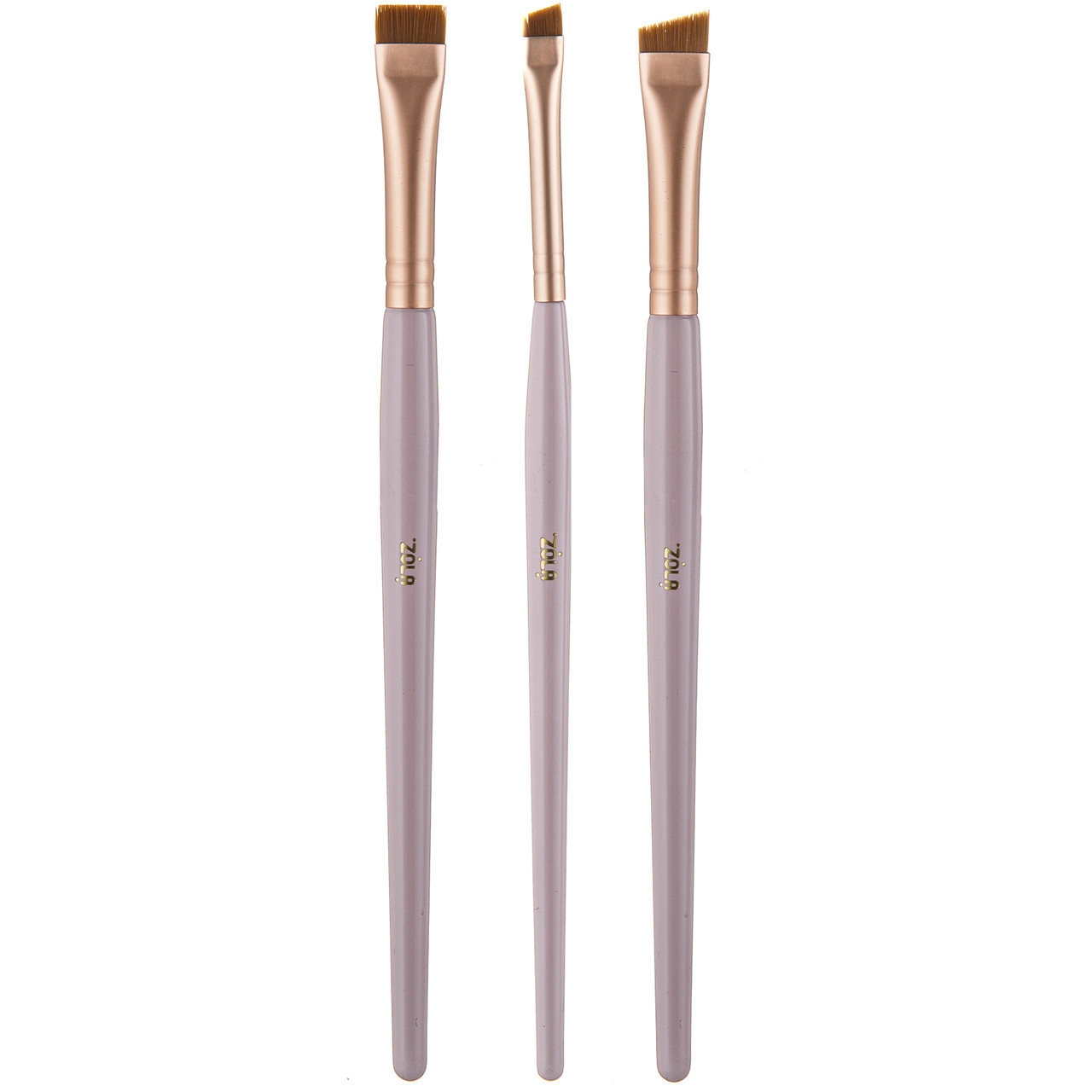 Професійний набір пензлів для брів ZOLA Magic Brow Brushes, світло-рожевий
