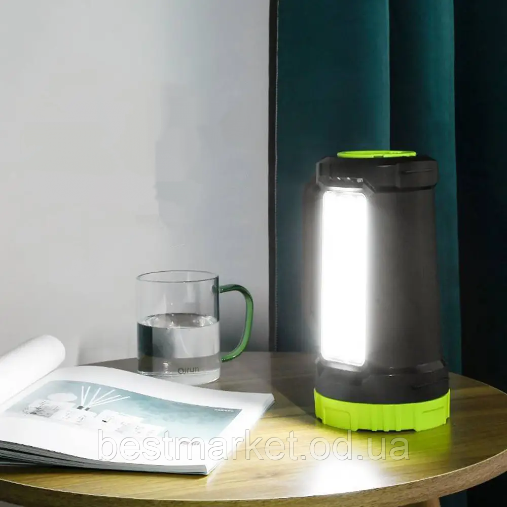 Ліхтар Ручний Акумуляторний KM-2677C + Функцея Power Bank/переносний Ліхтар