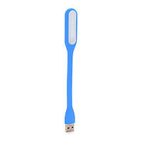 Фонарик гибкий LED USB, Blue, OEM