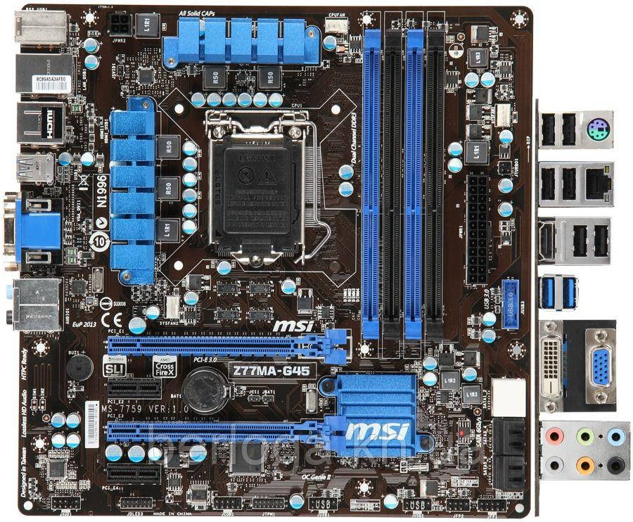 Материнська Плата MSI Z77MA-G45 2440 ₴ — Купити на ᐉ