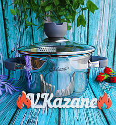 Каструля 5.6 л із неіржавкої сталі Maestro MR-3507-24 Індукційна каструля з неіржавкої сталі з товстим дном