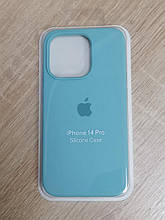 Чохол для Iphone 14 Pro Silicone м'ятно-блакитний, бірюзовий