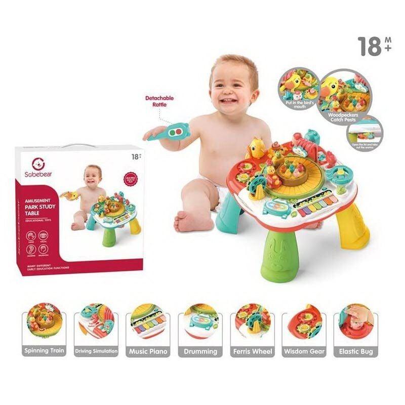 Столик музичний Парк розваг, підсвітки, звуки, мелодії, піаніно, магнітна гра, англ. озвучування, у