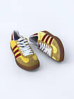 Кросівки жіночі з натуральної замші Adidas Gazelle Кросівки Адідас Газель жовті, фото 3