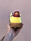Кросівки жіночі з натуральної замші Adidas Gazelle Кросівки Адідас Газель жовті, фото 5