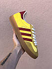 Кросівки жіночі з натуральної замші Adidas Gazelle Кросівки Адідас Газель жовті, фото 6