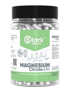 Цитрат магнію з вітаміном B6 Stark Pharm Magnesium Citrate +B6 120 капс.