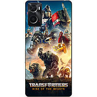 Силиконовый бампер чехол для Oppo A76 / A96 c картинкой Transformers Трансформеры