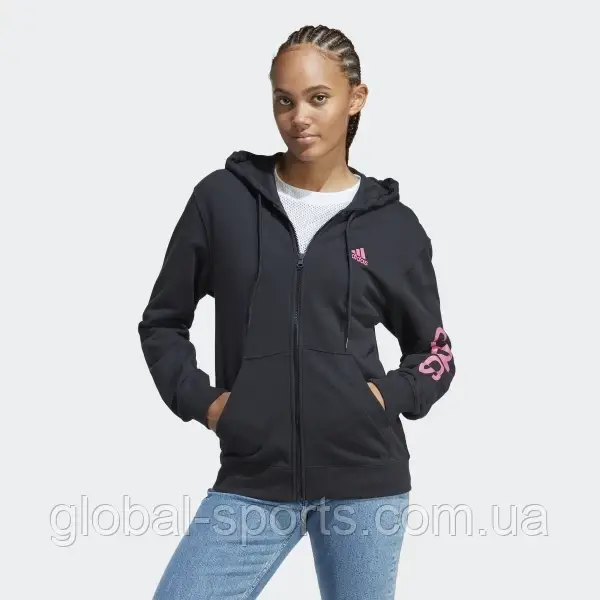 Жіноче худі Adidas Essentials Linear Full-Zip Sportswear(Артикул: IC5017)