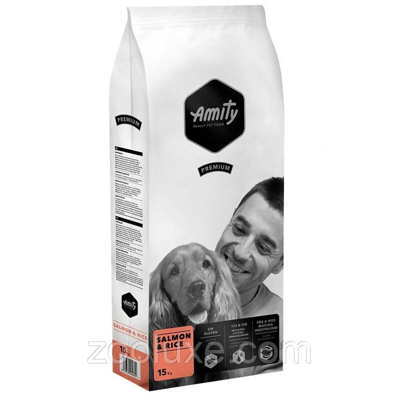 Amity Premium Salmon & Rice 3 кг корм для собак Аміті Преміум Лосось і Рис 3 кг