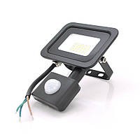 Прожектор SLIM SENSOR LED RITAR RT-FLOOD/MS20A, 20W, 24xSMD2835, IP65, 2000Lm, 6500K (100%), PF>0.9 Ra>70,