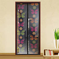 Москітна сітка на двері з метеликами на магнітах