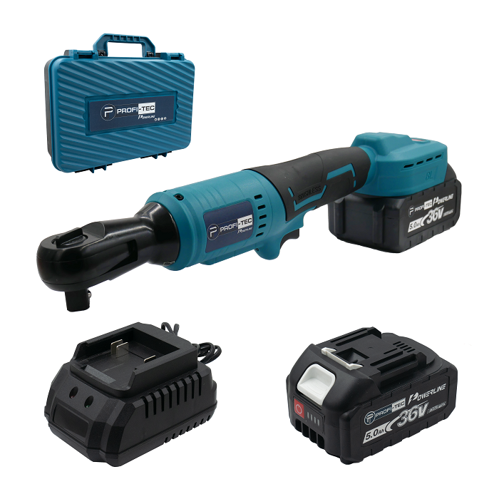 Акумуляторний кутовий гайковерт PROFI-TEC DWR1110BL SET 15 POWERLine (1 х 5.0 A·год, зарядний пристрій)