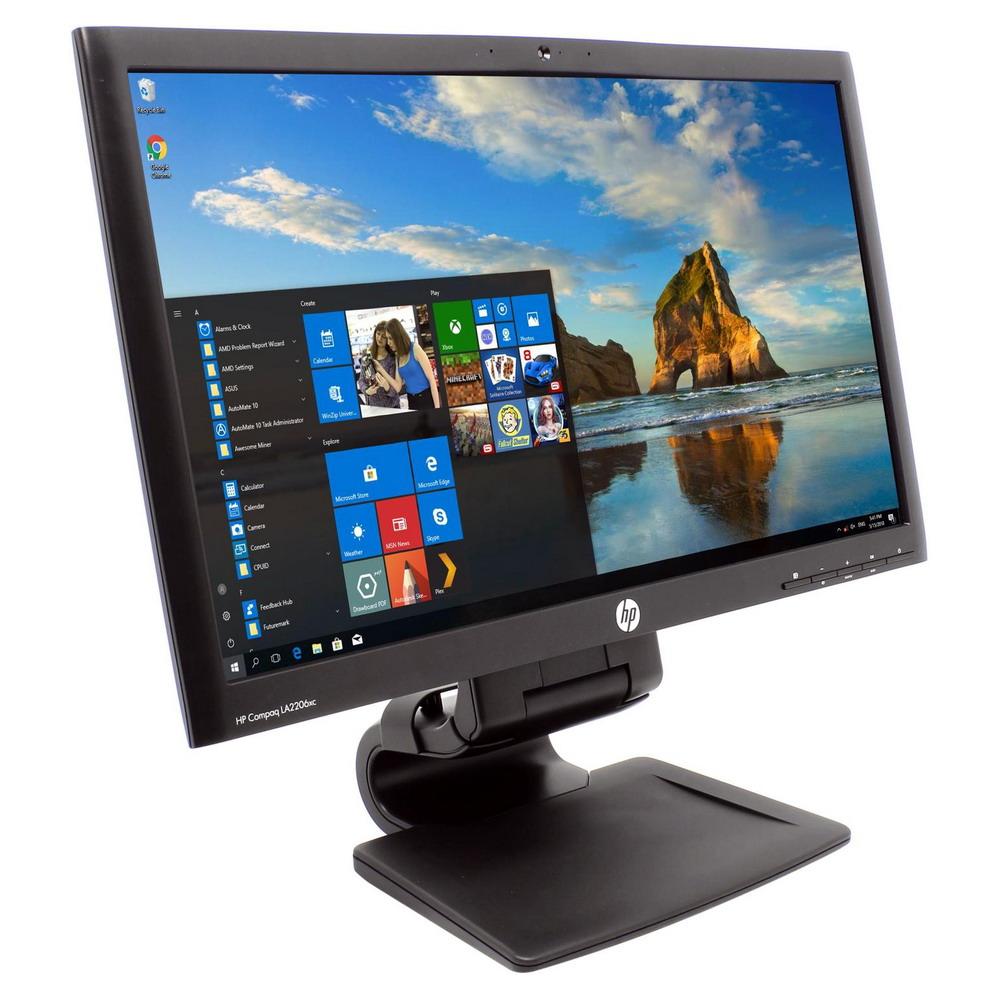 Монітор 22" FullHD 1920*1080 TN HP LA2206xc LED VGA DVI DP MM USB*2 WC Mic Pivot чорний бв B Гар.12міс! #
