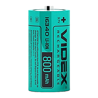 Акумулятор Videx Li-Ion 16340 Videx 800mAh (без захисту)
