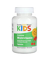 Полівітаміни для дітей без желатину з ягідним і фруктовим смаками California Gold Nutrition Kid's Multi 60 шт.