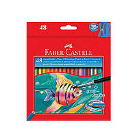 Карандаши цветные акварельные Faber-Castell 48 цветов, картона коробка, 114448