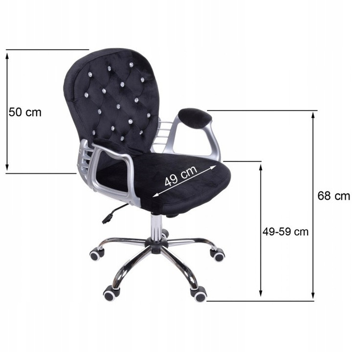 Робочий стілець Giosedio FMA004 чорний - фото 2 - id-p1938303954