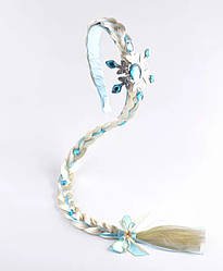 Обруч-перука з косичкою Ельзи з мультфільму "Крижане серце" блакитний