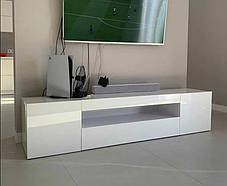 Тумба під телевізор Лоренсо №2 450х2000х400мм німфея альба + німфея альба лак Світ меблів, фото 3