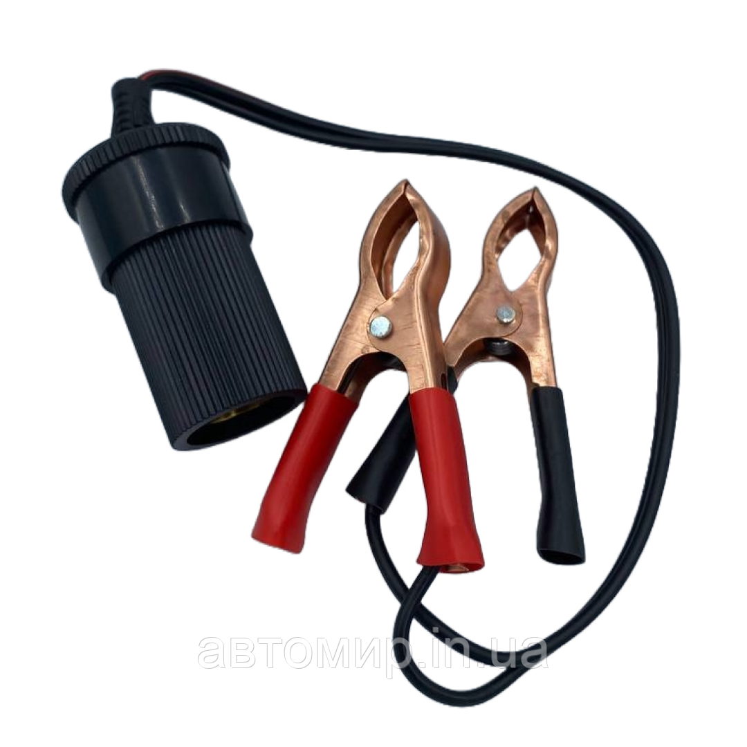 Адаптер перехідник АКБ Прикурювач Адаптер із затискачами АКБ, фото 1