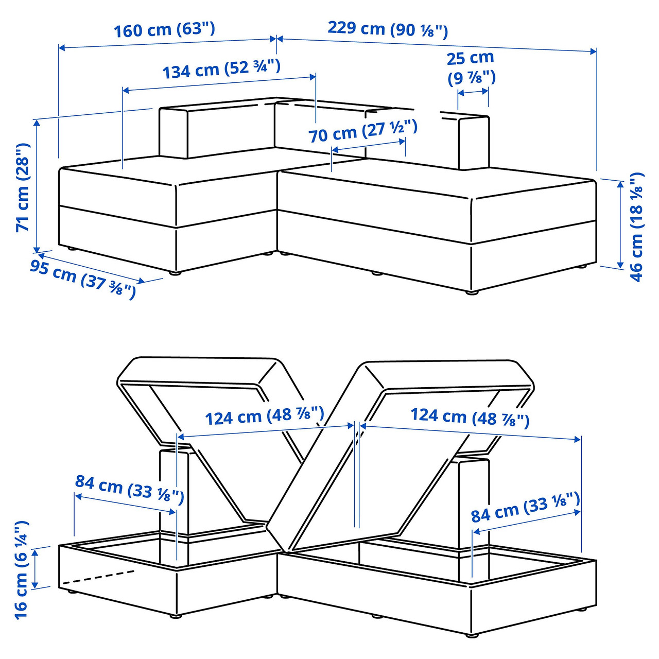 Шезлонги модулі IKEA JÄTTEBO, Самсала сіро-бежевий, 095.112.85 - фото 8 - id-p1938266544