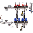 Колектор теплої підлоги "КР" Чехія 4 контури в зборі з насосом, фото 2