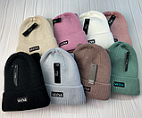 М 91058 Комплект для дівчинки-підлітка шапка подовжена "WOW" і снуд, 3-15 років, різні кольори, фото 10