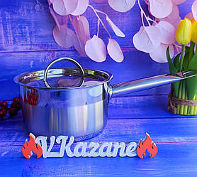 Сотейник ківш із неіржавкої сталі з кришкою 1.5 л Maestro MR-3511-16S Ківш неіржавка індукційне дно