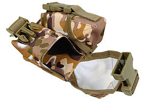 Підсумок гранатний подвійний Multicam Arid (степовий) (MOLLE, підсумок для гранат на розгрузку, жилет, РПС)