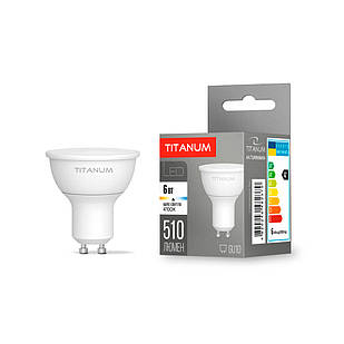 LED лампа Titanum MR16 6W GU10 4100K TLMR1606104 27006