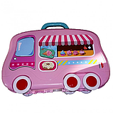 Дитячий ігровий набір Кухня кухаря у валізці на колесах Happy Chef Рожева для дівчаток, фото 10
