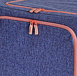 Коробка-органайзер для зберігання із застібкою та ручками Supretto 66 л, фото 3