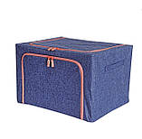 Коробка-органайзер для зберігання із застібкою та ручками Supretto 66 л, фото 4