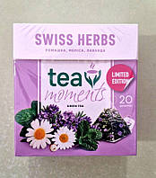 Чай Tea Moments Swiss Herbs 20 пирамидок зеленый