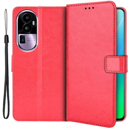 Чохол книжка Book case для OPPO Reno 10 Pro 5G червоний, фото 1