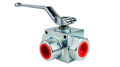 Кран кульовий 3-х ходовий GE3L G3/4 DN20 (Італія)