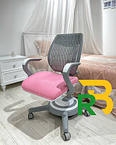 Дитячий стіл-парта та крісло для дівчинки в дитячу кімнату | Mealux Sherwood XL E + Ergoback, фото 2