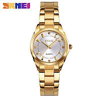 Елегантний жіночий наручний годинник Skmei (Gold) 3Bar