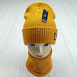 М 91095 Комплект для хлопчика шапка  "LA" і снуд, різні кольори, фото 10