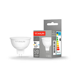 LED лампа Titanum MR16 6W GU5.3 4100K TLMR1606534 25001