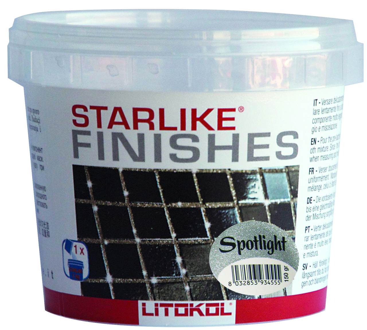 Домішка для затирання Litokol Starlike Spotlight, 30 г (срібна крихта)