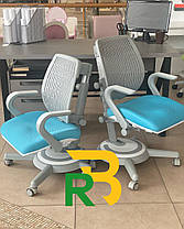 Дитяча зростаюча стіл-парта та крісло для уроків і навчання | Mealux Sherwood XL E + Ergoback, фото 3