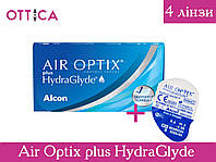 Контактные линзы Air Optix plus HydraGlyde 4 линзы (шт.)