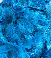Перья бирюзовая синева 8-9 гр