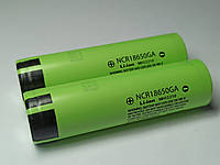 Аккумулятор 18650 Panasonic NCR18650GA 3500 mAh, Li-Ion 3,7В, 10A, без защиты для фонарей повербанков