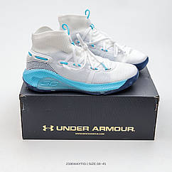 Eur38-46 Баскетбольні кросівки високі Under Armour Curry 6 Christmas White чоловічі жіночі