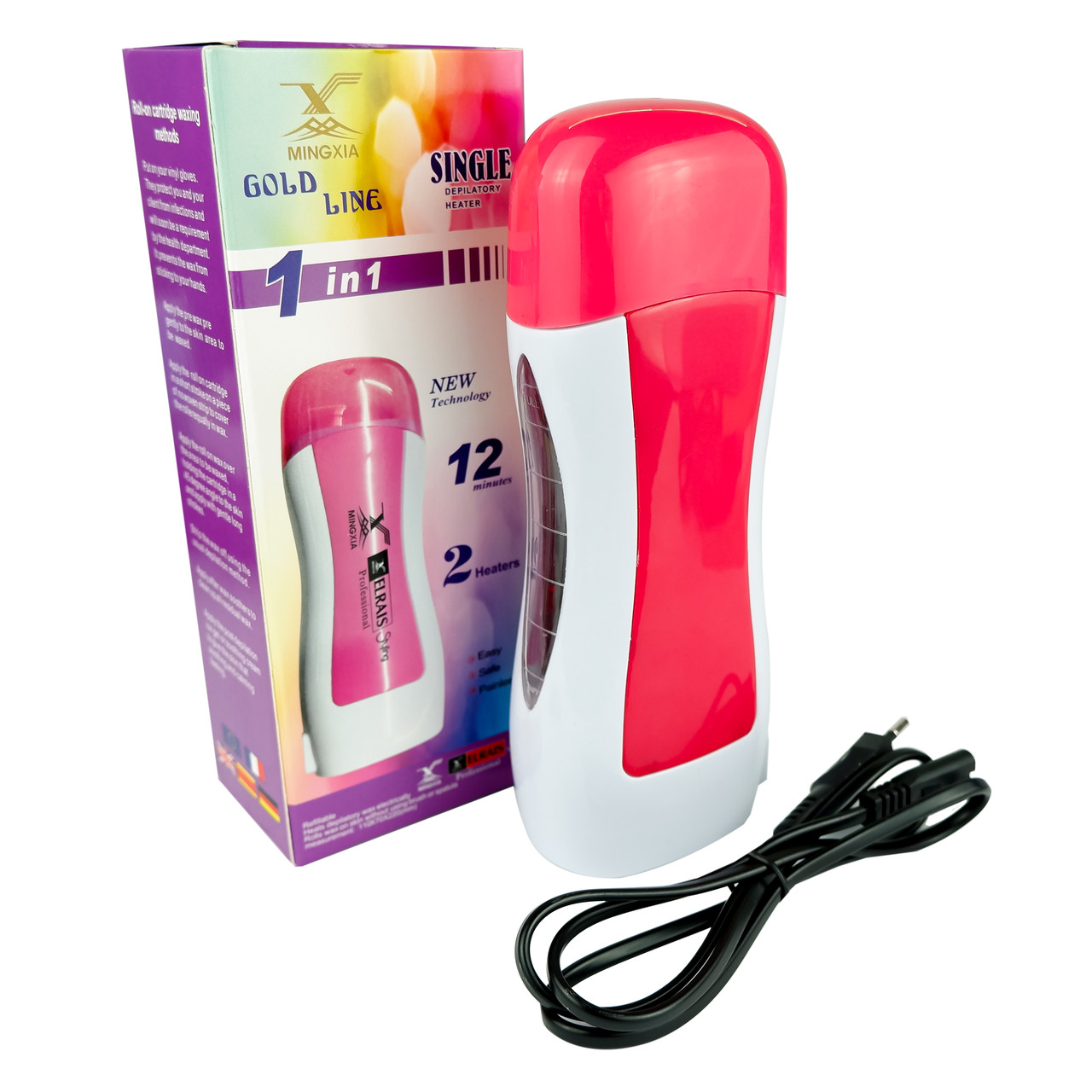 Воскоплав касетний Heater без бази, 40 Вт. для депіляції + віск у касеті (картридж) без бази